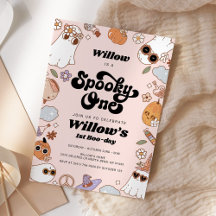 Spooky One Groovy Halloween 1:a födelsedagen