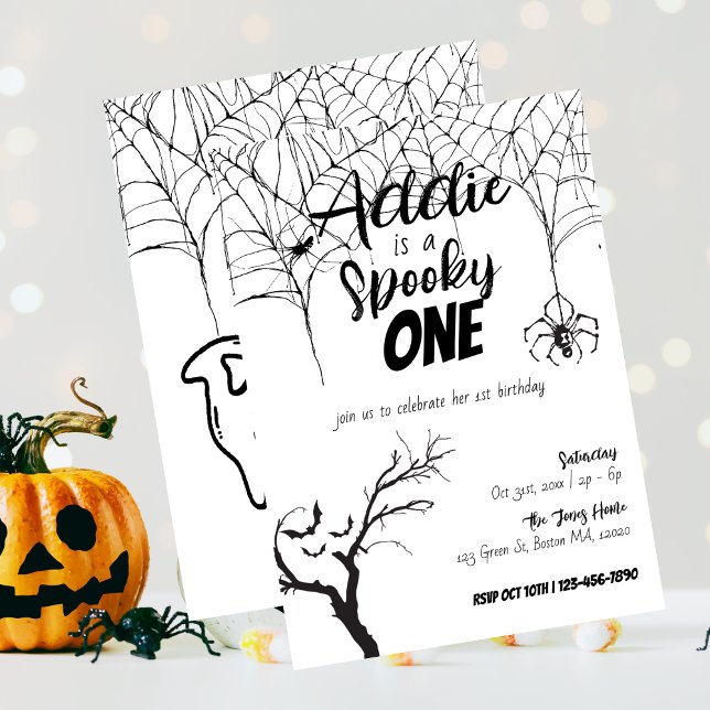 Spooky One | Halloween 1:a födelsedagen | Inbjudan (Skapare uppladdad)
