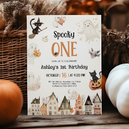 Spooky One | Halloween 1:a födelsedagen Inbjudningar