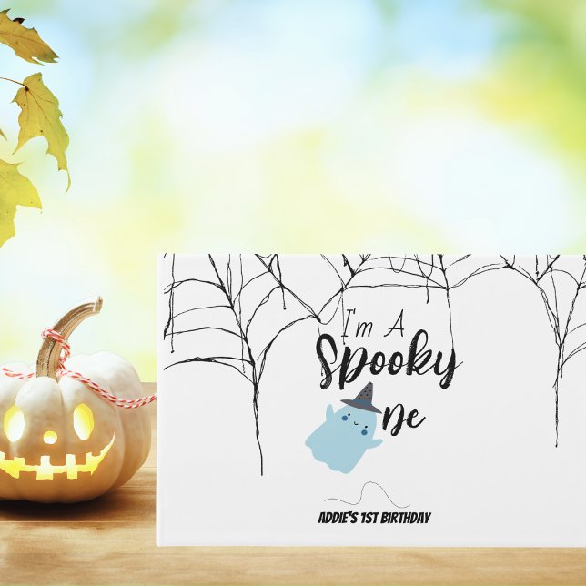 Spooky One | Halloween 1:a födelsedagen | Minimibl Gästböcker (Skapare uppladdad)