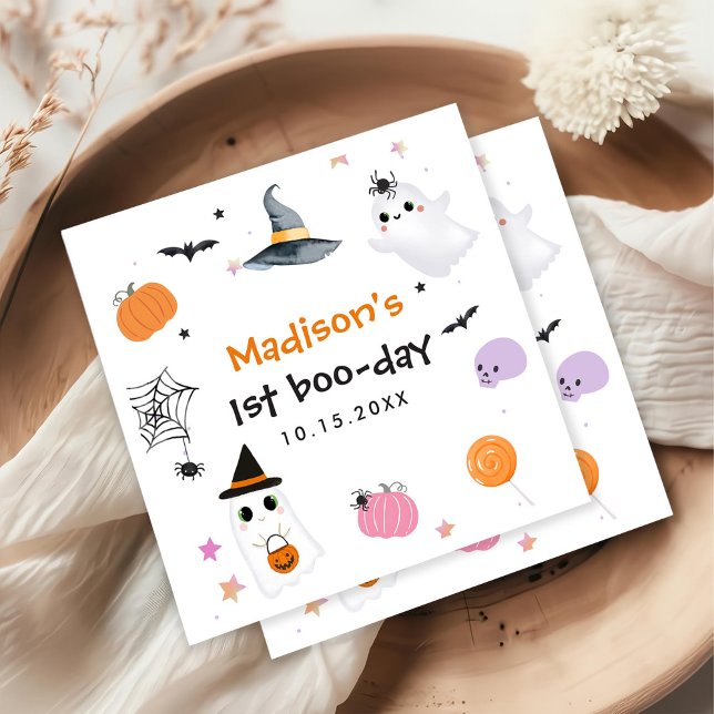 Spooky One Halloween 1:a födelsedagen Pappersservett (Skapare uppladdad)