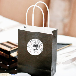 Spooky One | Halloween 1:a födelsedagen | ROSA SPÖ Runt Klistermärke