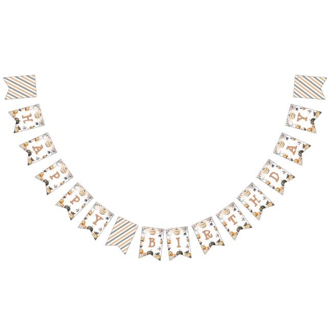 Spooky One Halloween Birthday Banner Vimplar (Alla)