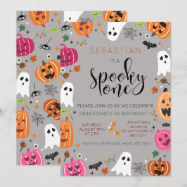 Spooky One Halloween Birthday Inbjudningar