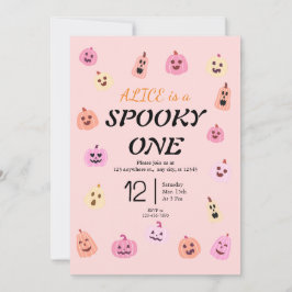 Spooky One Halloween Birthday Inbjudningar