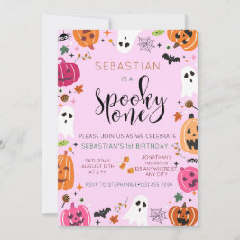 Spooky One Halloween Birthday Inbjudningar