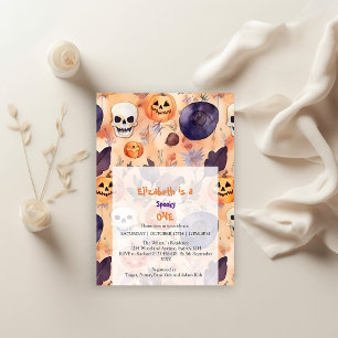 Spooky One Halloween Birthday Inbjudningar