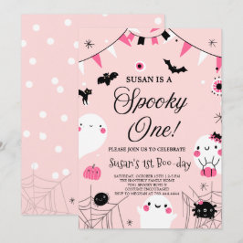 Spooky One Halloween Birthday Inbjudningar