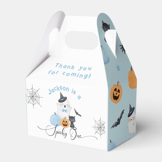 Spooky One Halloween-födelsedagslumpor Presentaskar (Framsidan Sidan)