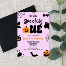 Spooky One Halloween första födelsedag Party Inbjudningar