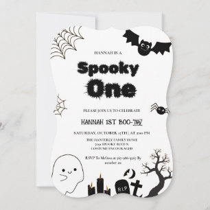 Spooky one Halloween, första födelsedagsfesten