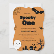 Spooky one Halloween, första födelsedagsfesten