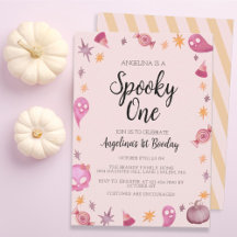 Spooky One Halloween Första Födelsedagsfesten