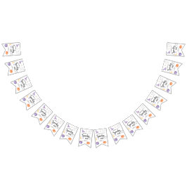 Spooky One Halloween Första födelsedagsfesten Vimplar