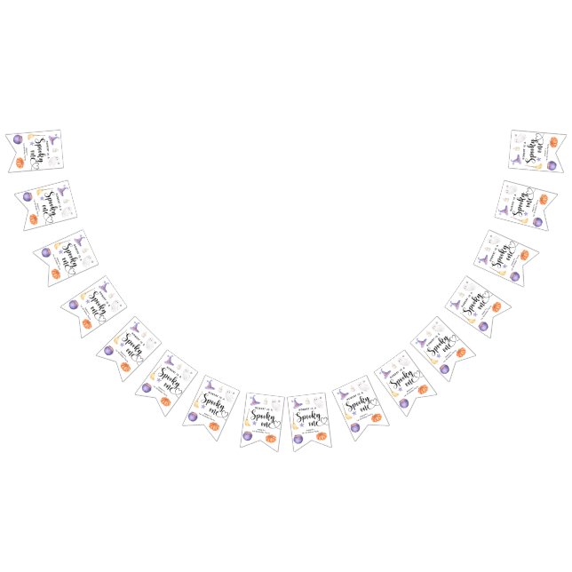 Spooky One Halloween Första födelsedagsfesten Vimplar (Alla)