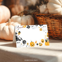 Spooky One Halloween Ghost Birthday Food Tält
