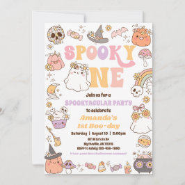 Spooky One Halloween Ghost-inbjudan Inbjudningar