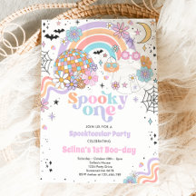 Spooky One Halloween Groovy Ghost 1:a födelsedagen