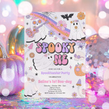 Spooky One Halloween Groovy Ghost 1:a födelsedagen