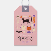 Spooky One Halloween Motifs Rosa 1:a födelsedagen