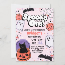 Spooky One! Inbjudan till Ghost Birthday