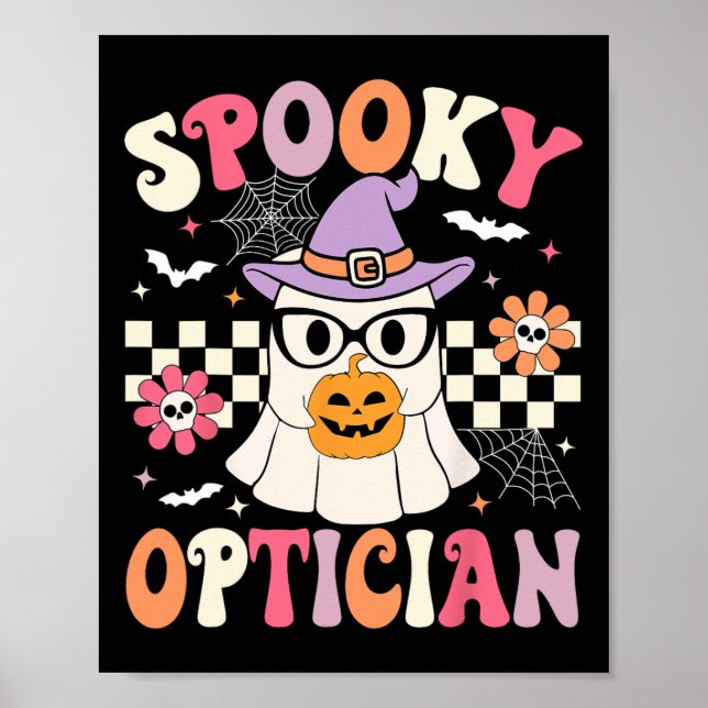 Spooky Optician Halloween Öga Doktor Halloween Opt Poster (Framsidan)