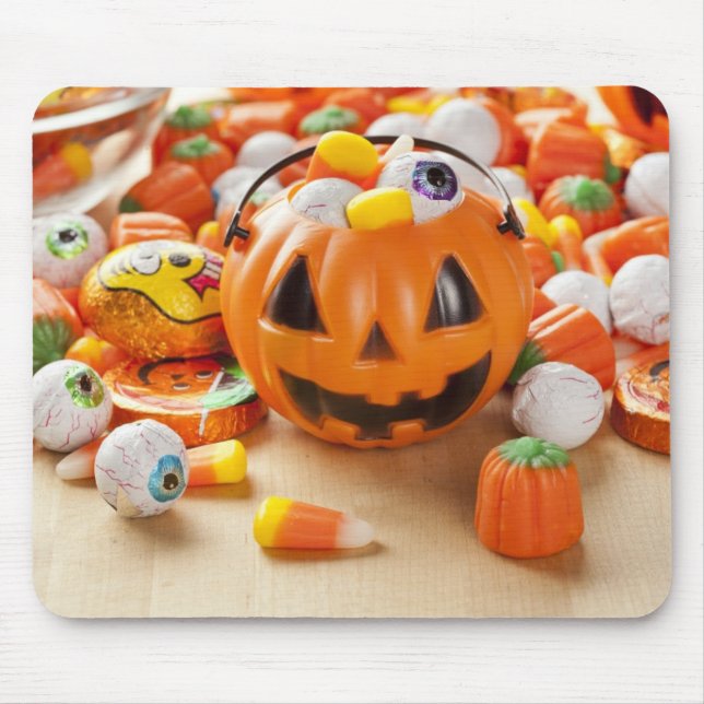 Spooky Orange Halloween Candy Musmatta (Framsidan)