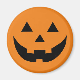 Spooky orange Jack o lantern pumkin Halloween Magnet