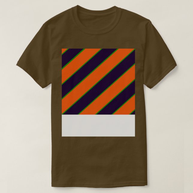 Spooky Orange och Lila Mönster T Shirt (Design framsida)