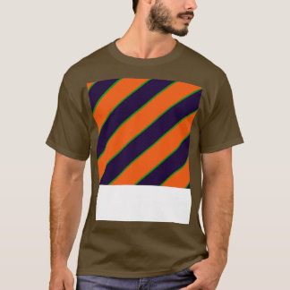 Spooky Orange och Lila Mönster T Shirt