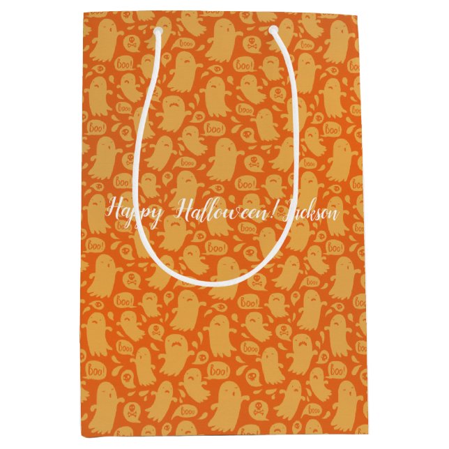 Spooky Orange Spöken Halloween (Framsidan)