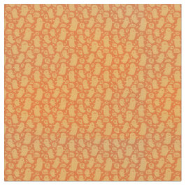 Spooky Orange Spöken Halloween Tyg