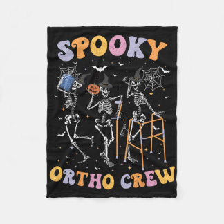 Spooky Ortho Crew Halloween Dancing Orthopedic Ske Fleecefilt