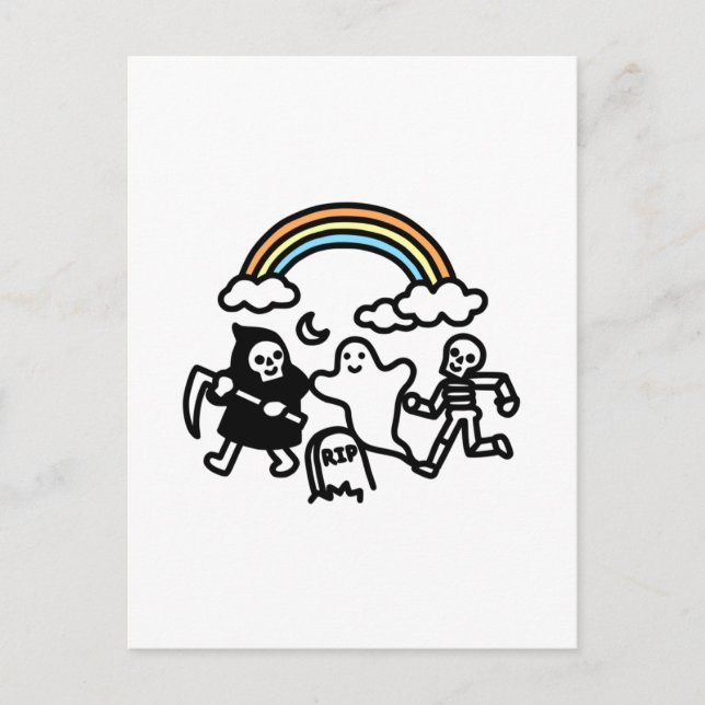 Spooky Pals Vykort (Framsida)