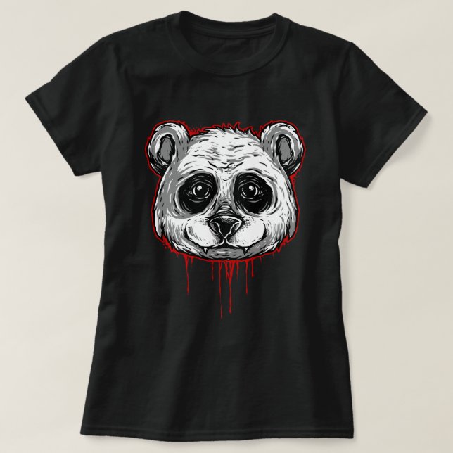 Spooky Panda T Shirt (Design framsida)