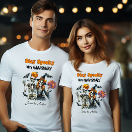 Spooky Par Halloween-årsdagen T-shirts