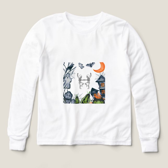 Spooky Party Frame tee shirt (Design framsida)