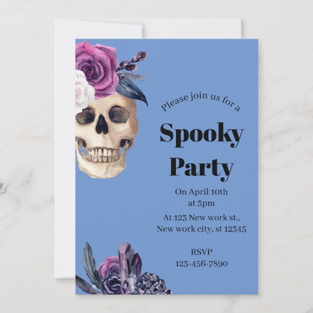 Spooky Party Halloween Inbjudningar (Framsida)