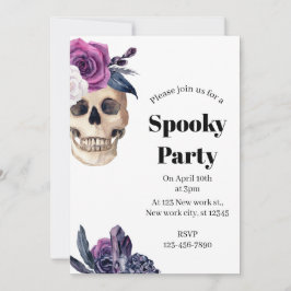 Spooky Party Halloween Inbjudningar