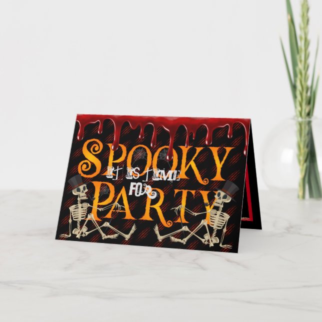 Spooky Party Kort (Framsida)