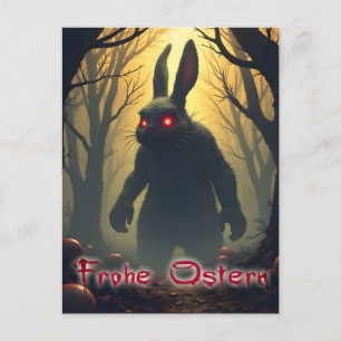 Spooky-Påskharn i Shadowy Forest Helg Vykort