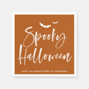 Spooky-penselbrevets Orange Halloween Pappersservett
