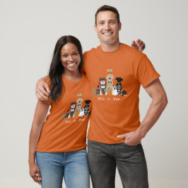 Spooky Pet Costumes bus eller godis Happy hallowee T Shirt