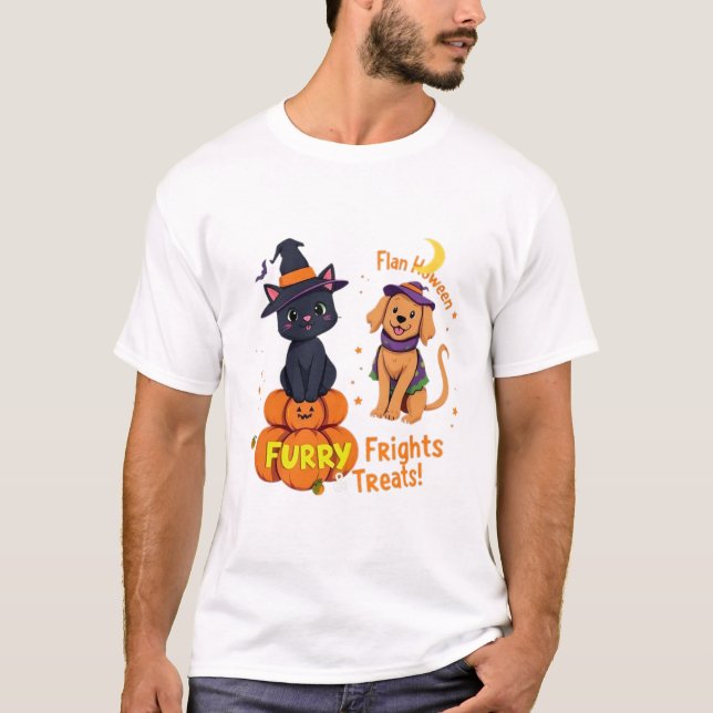 Spooky Pet Party T Shirt (Framsida)