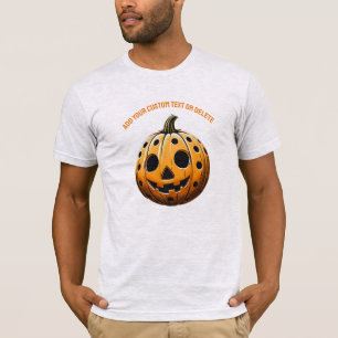 Spooky Pickleball Pumpkin Pickleballer Halloween T Shirt