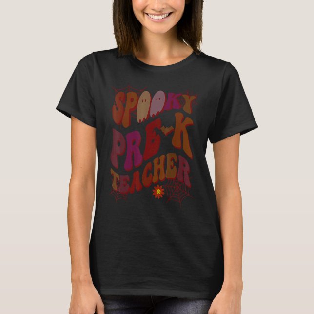 SPOOKY PRE-K-TEACHER-kostym Det här är min lömska T Shirt (Framsida)