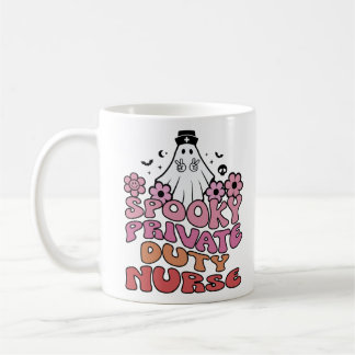 Spooky Private Duty Nurse Women and Maka Nurses Kaffemugg