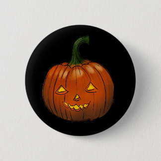 Spooky pumkin badge knapp