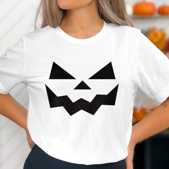 Spooky Pumpkin Ansikte Halloween T-Shirts (Skapare uppladdad)