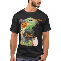 Spooky Pumpkin & Ghost Family Halloween Outfit Tee